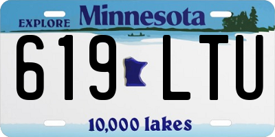 MN license plate 619LTU