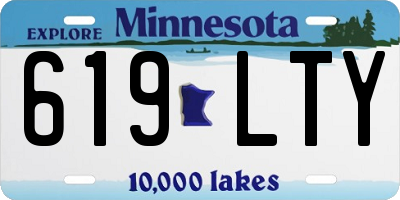 MN license plate 619LTY