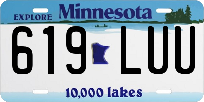 MN license plate 619LUU