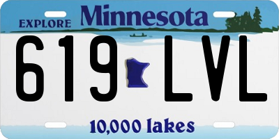 MN license plate 619LVL