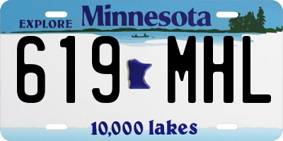 MN license plate 619MHL
