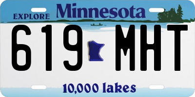 MN license plate 619MHT