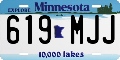MN license plate 619MJJ