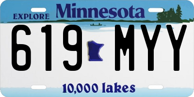 MN license plate 619MYY