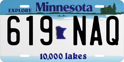 MN license plate 619NAQ
