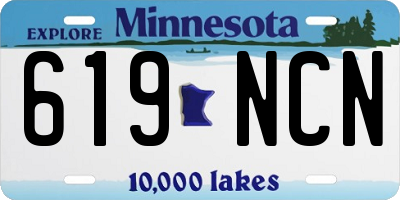 MN license plate 619NCN