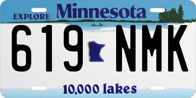 MN license plate 619NMK