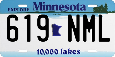 MN license plate 619NML