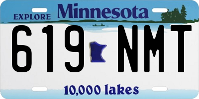MN license plate 619NMT