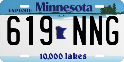 MN license plate 619NNG