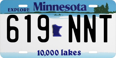 MN license plate 619NNT