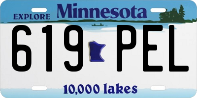 MN license plate 619PEL