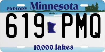 MN license plate 619PMQ