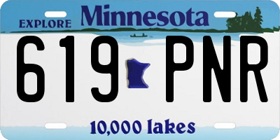 MN license plate 619PNR
