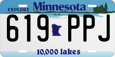 MN license plate 619PPJ