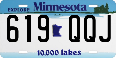 MN license plate 619QQJ