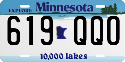 MN license plate 619QQO