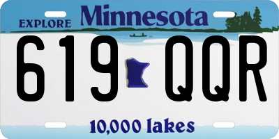 MN license plate 619QQR