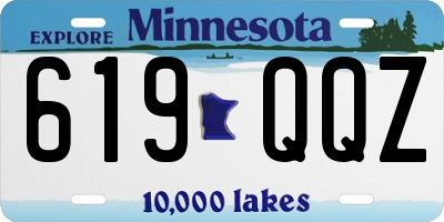 MN license plate 619QQZ
