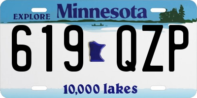 MN license plate 619QZP