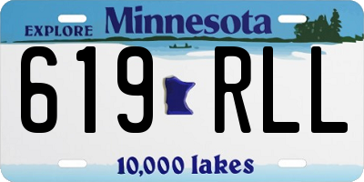 MN license plate 619RLL