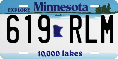 MN license plate 619RLM