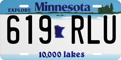 MN license plate 619RLU