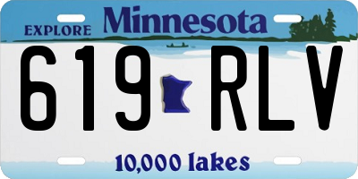 MN license plate 619RLV