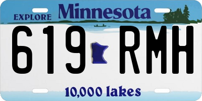 MN license plate 619RMH