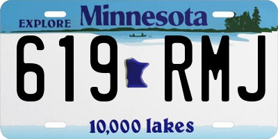 MN license plate 619RMJ
