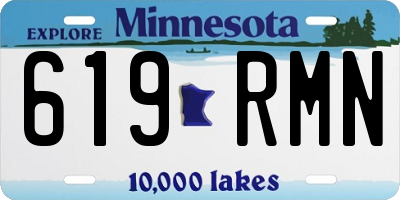 MN license plate 619RMN