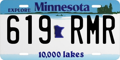MN license plate 619RMR