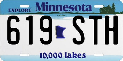 MN license plate 619STH