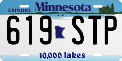 MN license plate 619STP