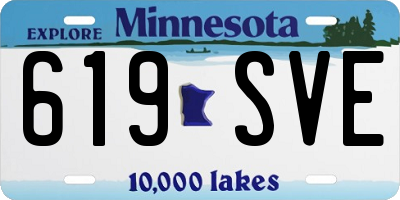 MN license plate 619SVE