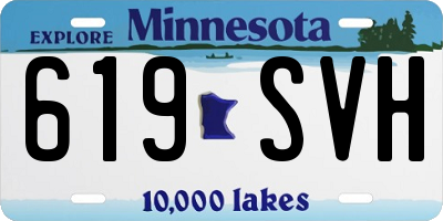 MN license plate 619SVH