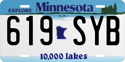 MN license plate 619SYB