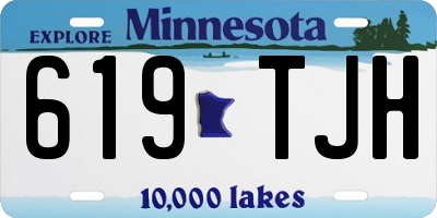 MN license plate 619TJH