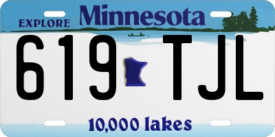 MN license plate 619TJL