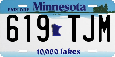 MN license plate 619TJM