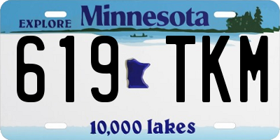MN license plate 619TKM