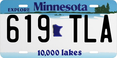 MN license plate 619TLA