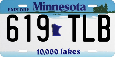 MN license plate 619TLB
