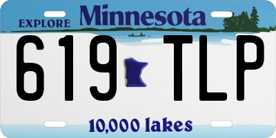 MN license plate 619TLP