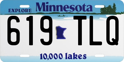 MN license plate 619TLQ