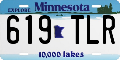 MN license plate 619TLR