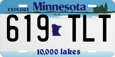 MN license plate 619TLT