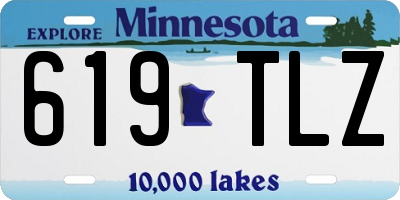 MN license plate 619TLZ