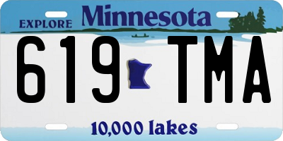 MN license plate 619TMA
