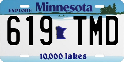 MN license plate 619TMD